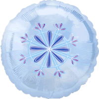 Clear Snowflake Pattern balloon