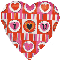 I (Heart) U Flounce  balloon