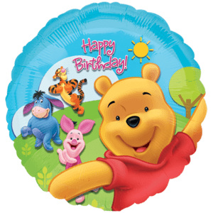 Colourful Winnie the Pooh and Friends Birthda Balloon in a Box
