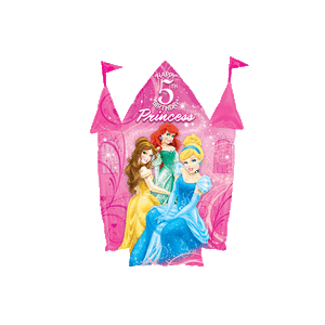 5th Birthday Castle Disney Princesses Balloon in a Box