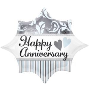 Elegant Anniversary Burst Balloon in a Box