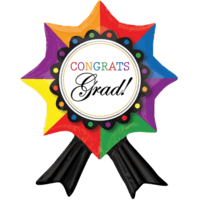 Grad Congrats Ribbon balloon