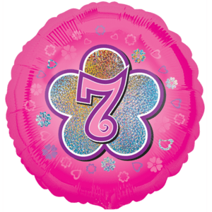 7 Pink Flowers Balloon in a Box