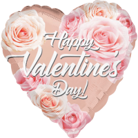 Rose Gold Roses HVD balloon