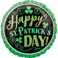 Happy St Patrick's Clover balloon