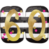 Stripes & Dots 60th Birthday Balloon in a Box Small Image