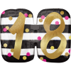 Stripes & Dots 18th Birthday Balloon in a Box Small Image
