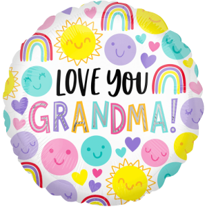 Love You Grandma Smiles Balloon in a Box