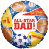 All Star Dad Balloon in a Box Small Image