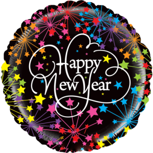 Mighty New Year Fireworks  Balloon in a Box
