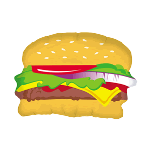 Yummy Burger! Balloon in a Box