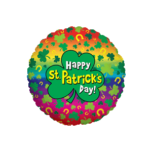 Colourful Happy St. Patricks Day Balloon in a Box