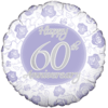 Happy 60th Rose Print Anniversary Balloon in a Box Small Image