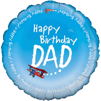 Happy Birthday Dad Sky Writing balloon
