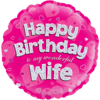 18" Eternal Love Wife’s Birthday Balloon in a Box Small Image