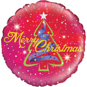 Ribbon Tree Christmas Balloon in a Box