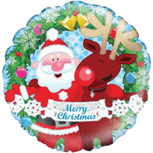 Merry Christmas Friends Balloon in a Box