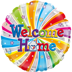 Welcome Home Swirl Balloon in a Box