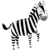 Zebra Balloon in a Box Small Image