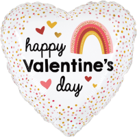 Rainbow Happy Valentine balloon