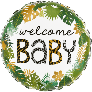 Welcome Baby Jungle Balloon in a Box