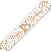White & Rose Gold 18th Birthday Banner additional gift