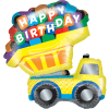 Happy Birthday Truck Balloon in a Box Small Image