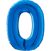 Giant Blue 0 Balloon in a Box Small Image