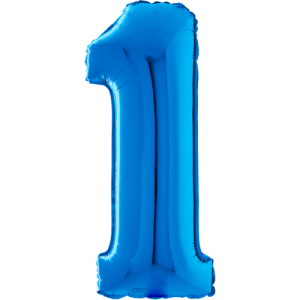 Giant Blue 1 Balloon in a Box