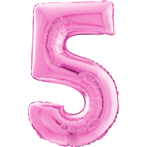 Giant Pink 5 Balloon in a Box