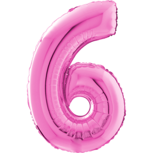 Giant Pink 6 Balloon in a Box