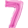 Giant Pink 7 Balloon in a Box Small Image