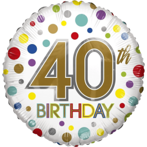 40th Birthday Balloon in a Box