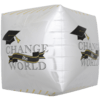 Change The World Graduate Cube Balloon in a Box Small Image