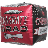 Congrats Graduate Doodles Cube balloon
