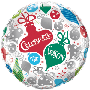 Celebrate the Season Baubles Balloon in a Box