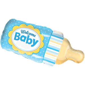 Welcome Baby Bottle Balloon in a Box