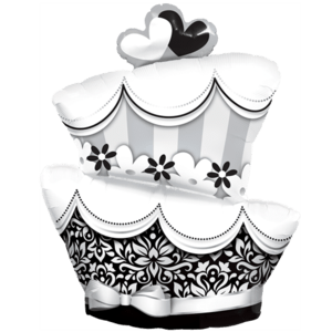 41" Mega Wedding Cake Balloon in a Box