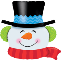 Smilin' Snowman Head balloon