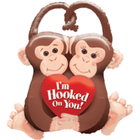 Hooked On You Monkey  balloon