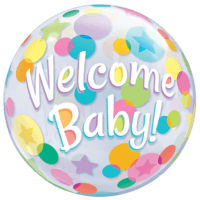 Welcome Baby Bubble balloon