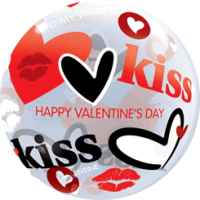 Kiss Kiss Valentines balloon