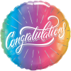 Congratulations Vibrant Ombre Balloon in a Box Small Image